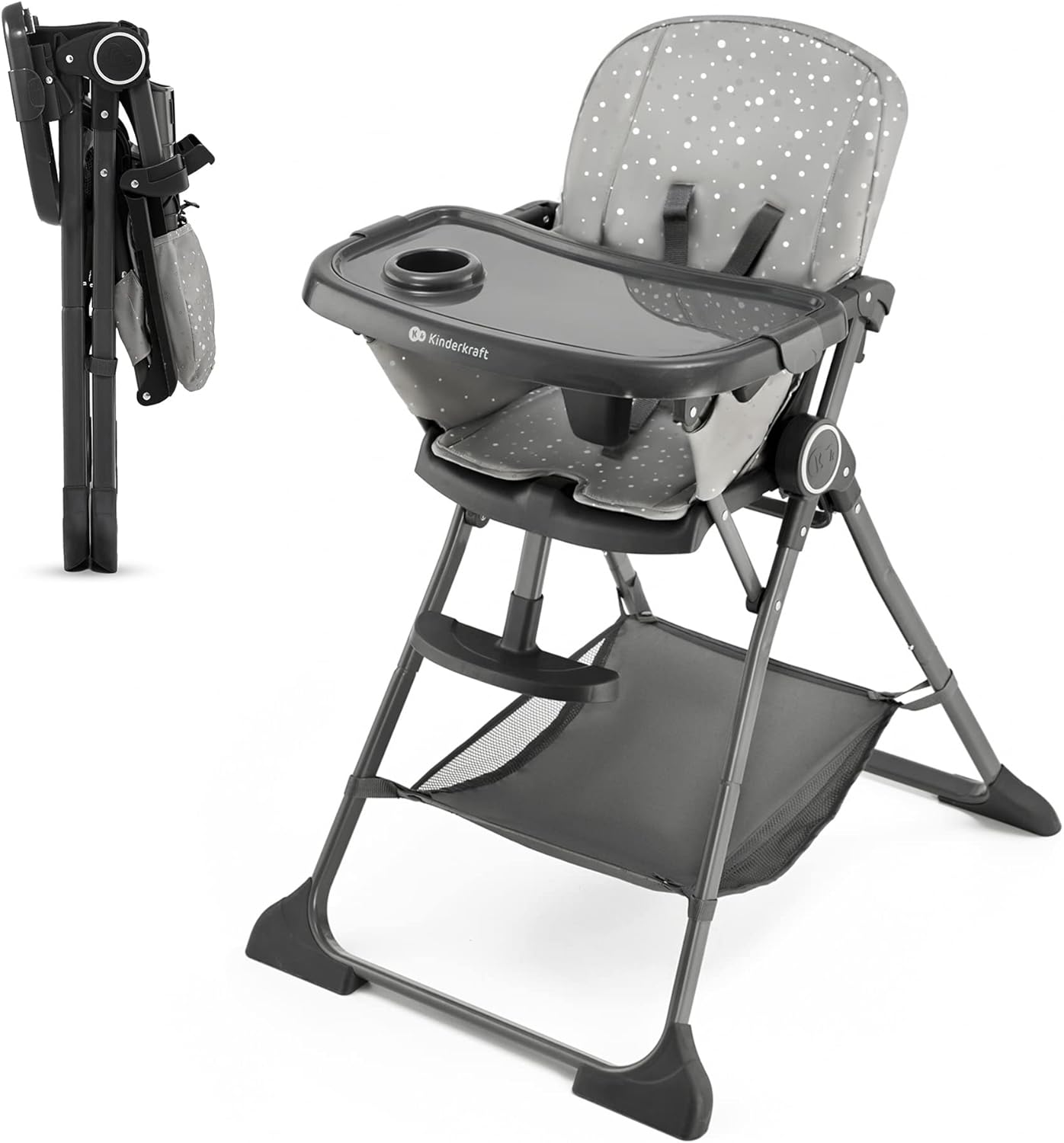 Kinderkraft - Chaise Haute Bébé - Pliable - Réglable – €58,99
