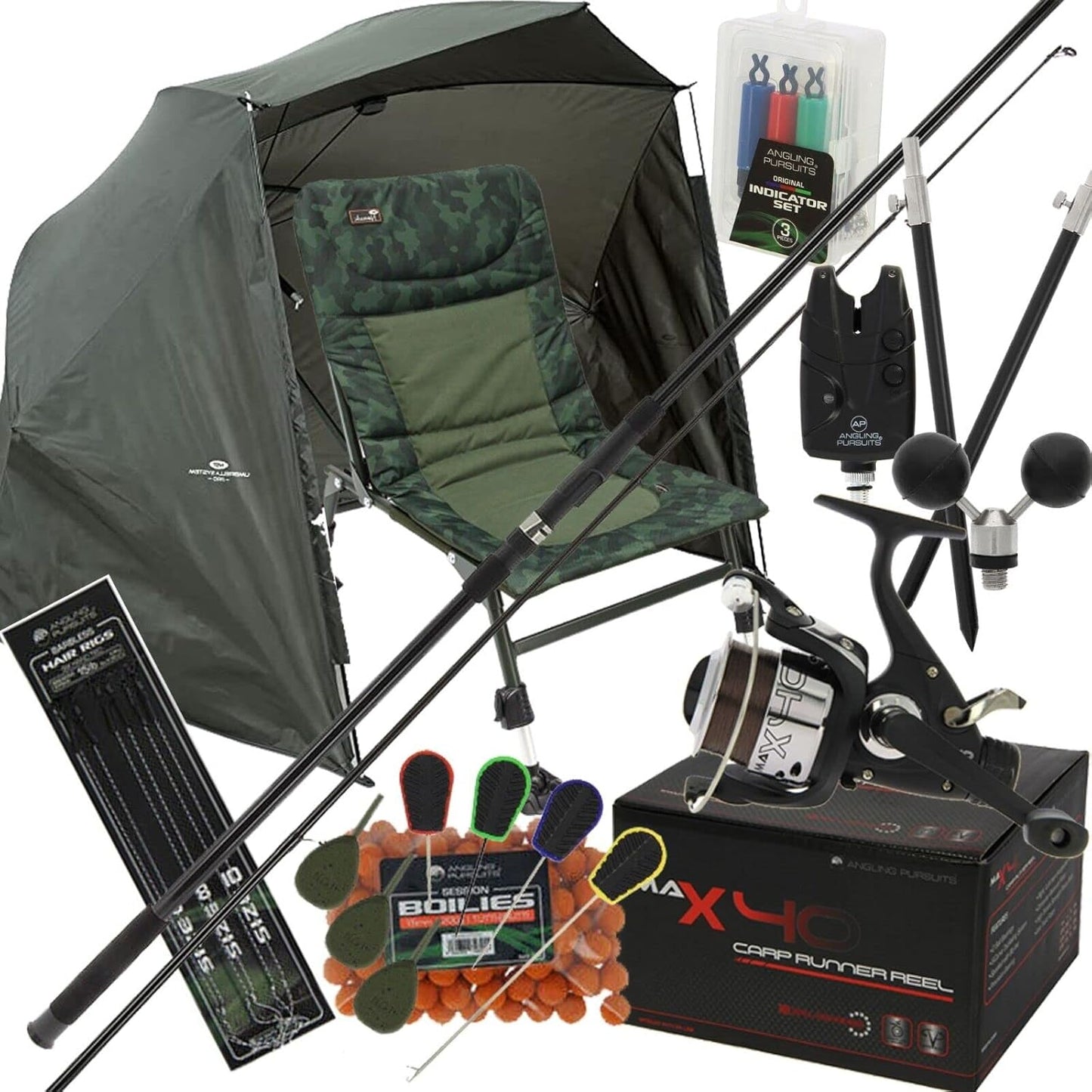Generic - Ensemble Pêche Carpe - Canne 12ft - Combo Moulinet – €141,99