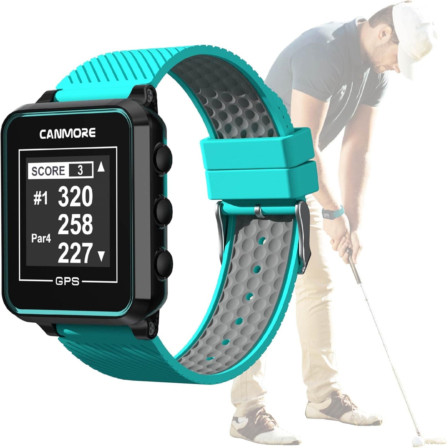Canmore - Montre GPS Golf - Mise à Jour Gratuite - Écran Contraste Élevé – €92,99