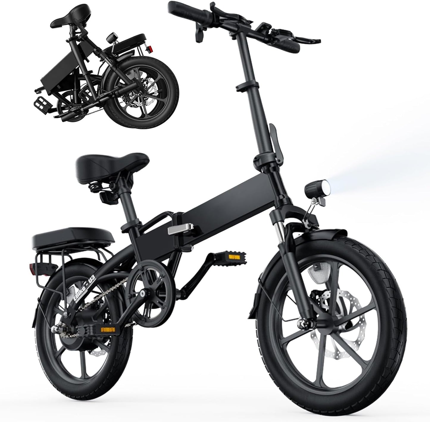 Finbike - Vélo Électrique Pliant - Charge Rapide - 55KM Autonomie – €283,99