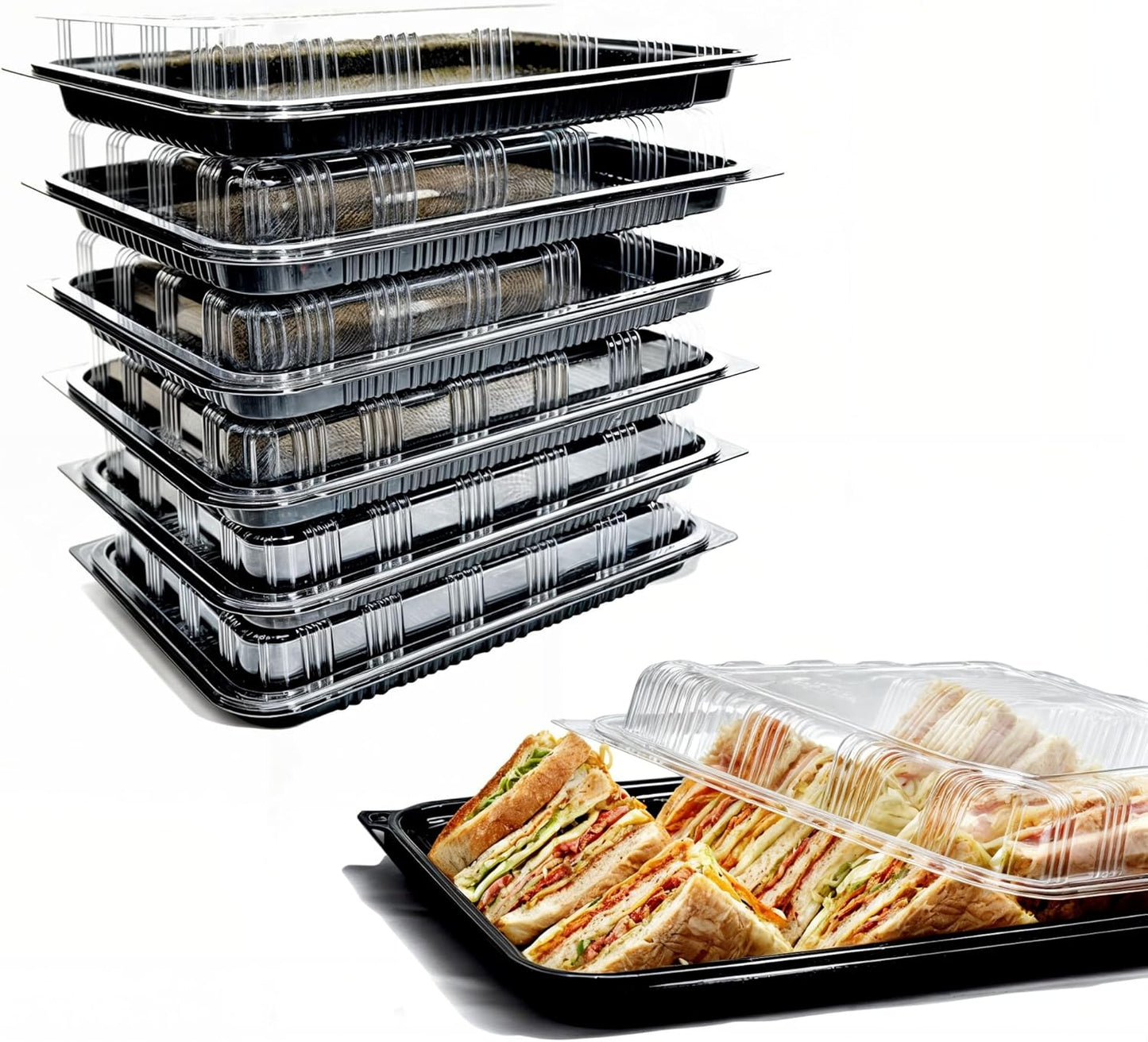 Zumart - Plateaux de Service - Réutilisables - Couvercles Inclus – €5,84