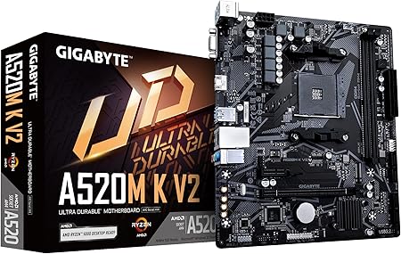 Carte mère GIGABYTE A520M K V2 – AMD Ryzen 5000 – DDR4 5100MHz