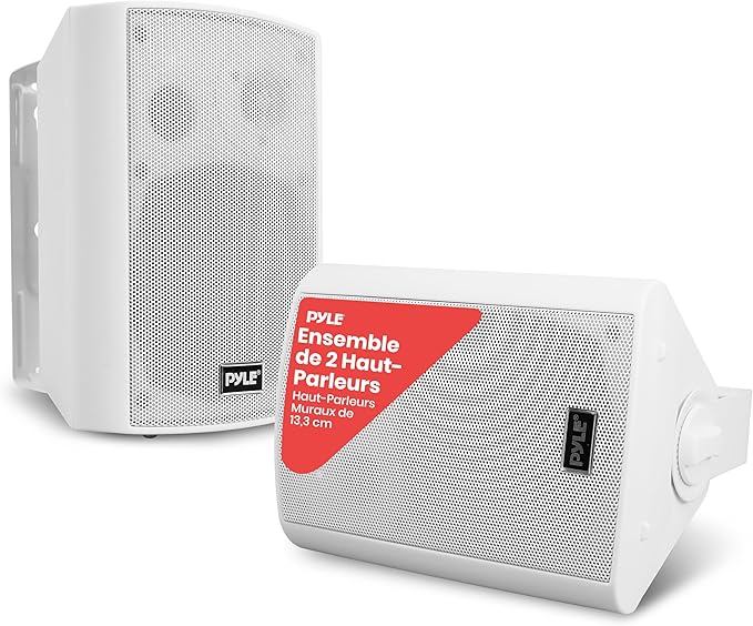 Enceintes d'extérieur Pyle 240W – Bluetooth – Étanches