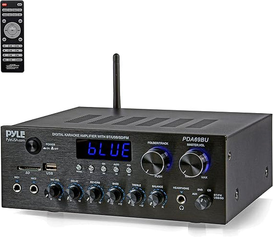 Ampli Bluetooth Pyle 300W – Récepteur Stéréo avec USB et AUX