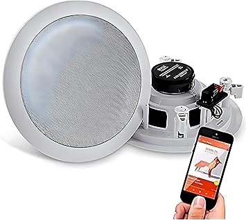 Haut-parleurs pour plafond et encastrés Pyle Bluetooth – Système 2 Voies