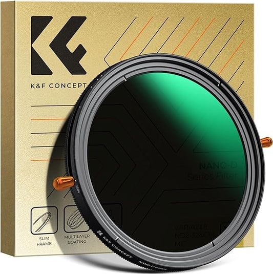 Filtres à densité neutre K&F Concept Ø67mm – ND2-32 Variable et CPL