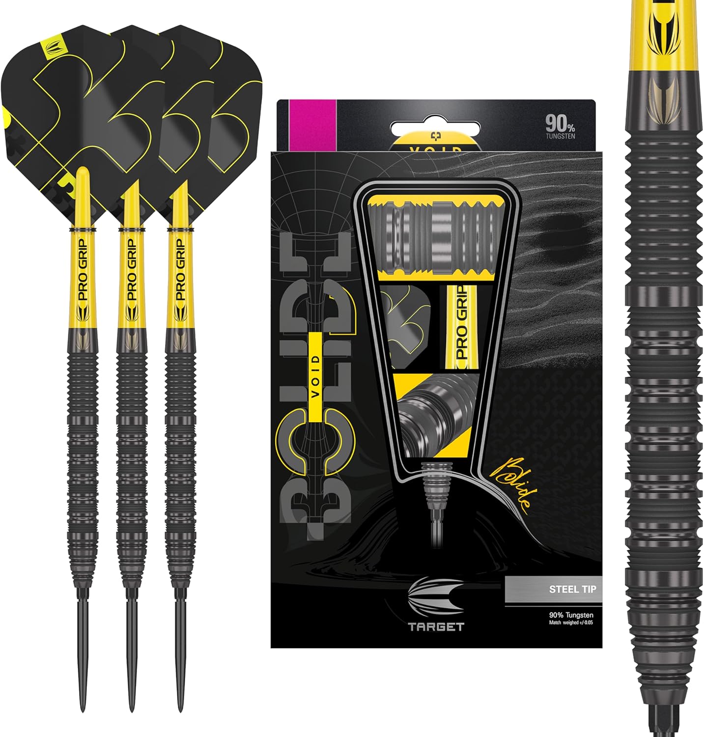TARGET - Set de Fléchettes - 90% Tungstène - Pointe Acier – €36,99