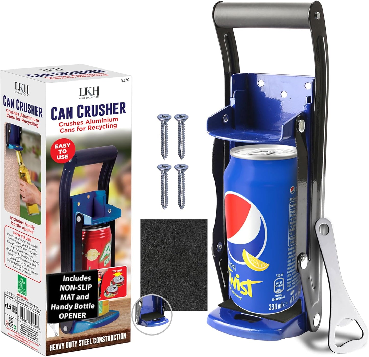 LKH - Broyeur de Canettes - Fonctionnalité 2 en 1 - Ergonomique – €5,84