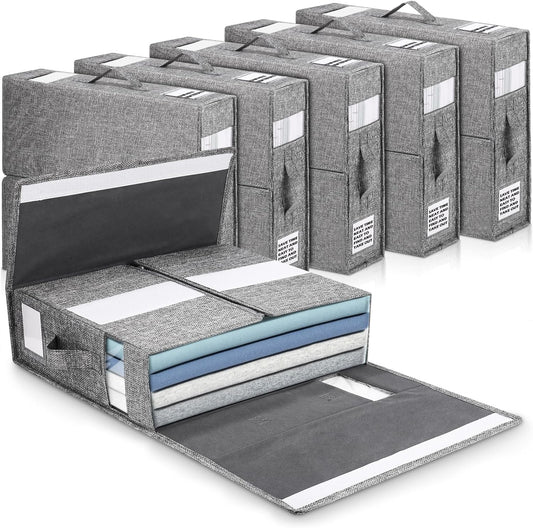 Zhufas - Boîte de Rangement Draps - Pliable - Fenêtre Visible – €31,99