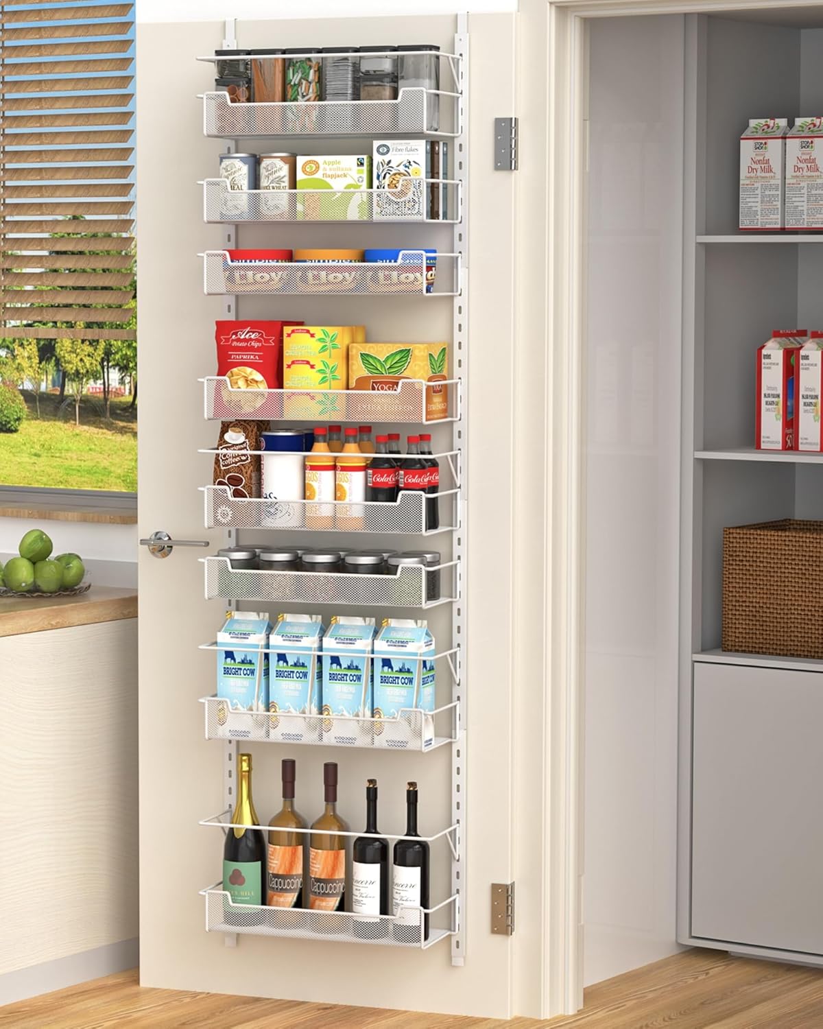 VyGrow - Organisateur de Porte - 8 Niveaux - Paniers Ajustables – €23,39