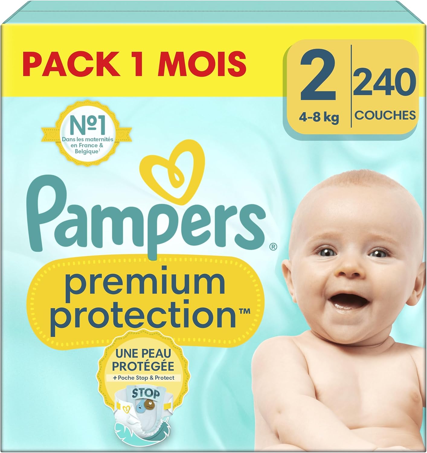 Pampers - Couches Bébé Taille 2 - Protection Double - 4-8 kg – €48,99