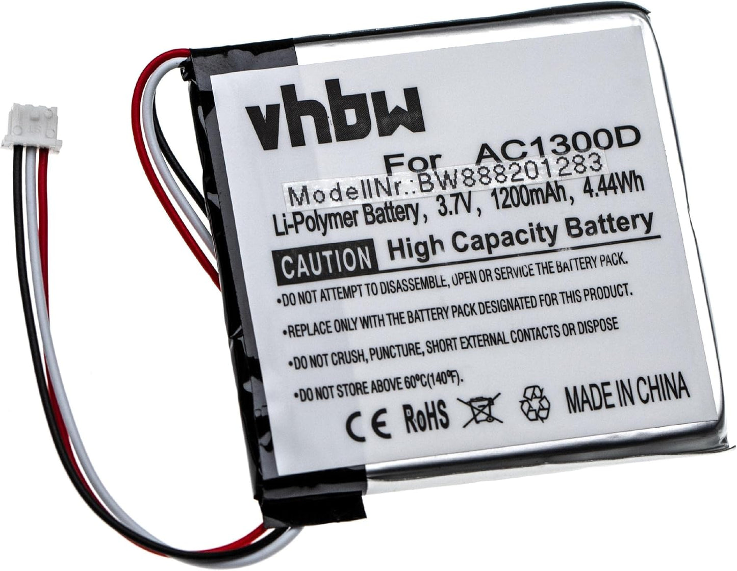 vhbw - Batterie de Remplacement - Rechargeable - 1200mAh – €24,99