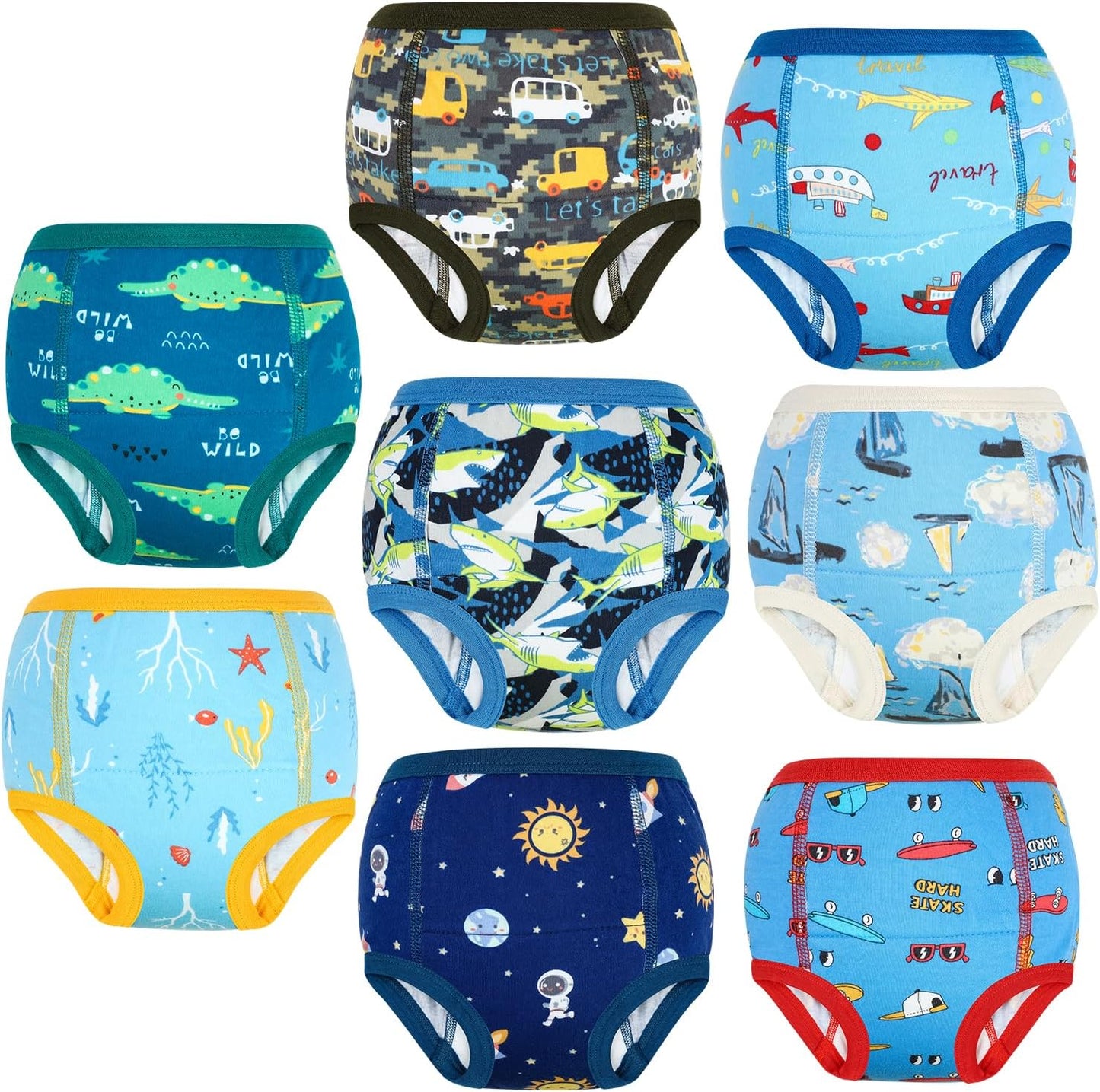 MOEMOE BABY - Culottes d'Apprentissage Garçon - Coton - 6 Couches Absorbantes – €26,99