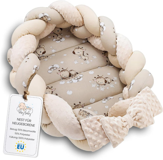 Totsy Baby - Nid Bébé - Cocoon Confortable - Bord Décoratif – €54,99