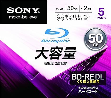 BD-RW Sony 5BNE2DCPS2 – 50 Go – Disque Vierge Blu-Ray