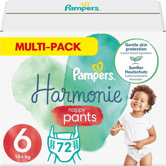 Pampers - Couches Harmonie - Hypoallergénique - Absorption 100% – €34,99