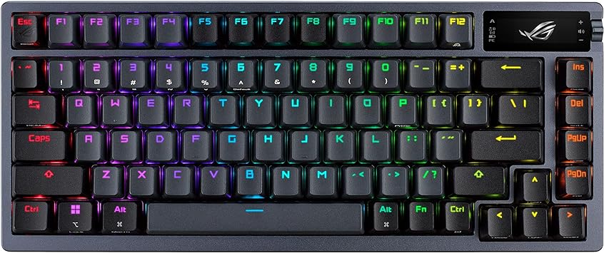 Claviers gaming ASUS ROG Azoth – Tri-Mode, Écran OLED