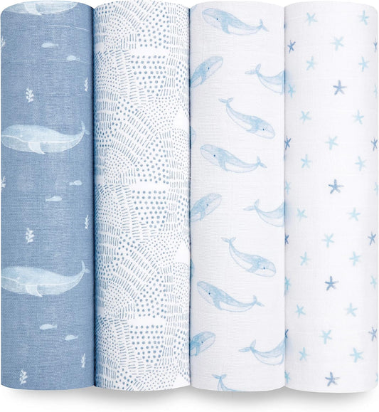 aden + anais - Maxi Lange - Coton Bio - Lot de 4 – €42,99