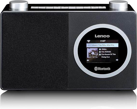Radio Internet Lenco DIR-70BK – Bluetooth – Écran LCD 2.4"