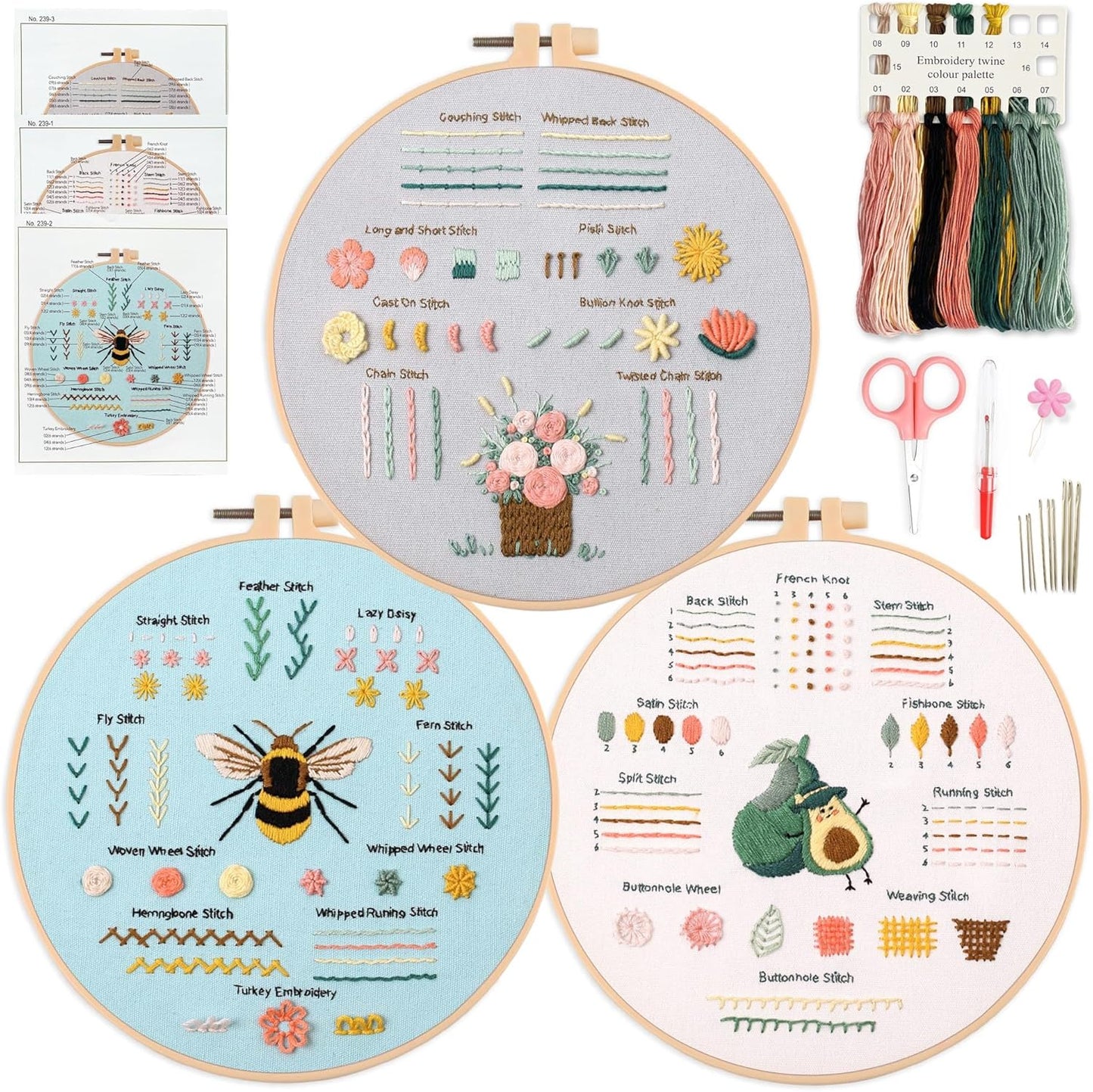 Myfelicity - Kit de Broderie - Vidéo Tutoriels - Débutants Inclus – €9,74
