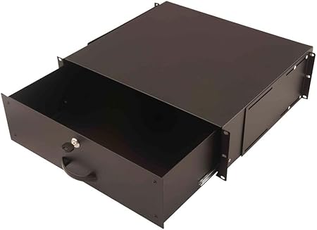 Tiroir DIGITUS DN-19 KEY-3U-SW – 19 pouces – Noir