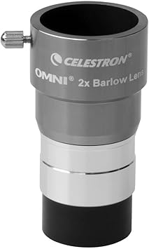 Lentille Barlow Celestron 93326 – Argenté – 2 x 2,5 cm