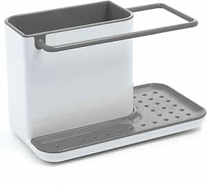 MAXPERKX - Organisateur d'Évier de Cuisine - Rangement Plastique - Gris – €5,82