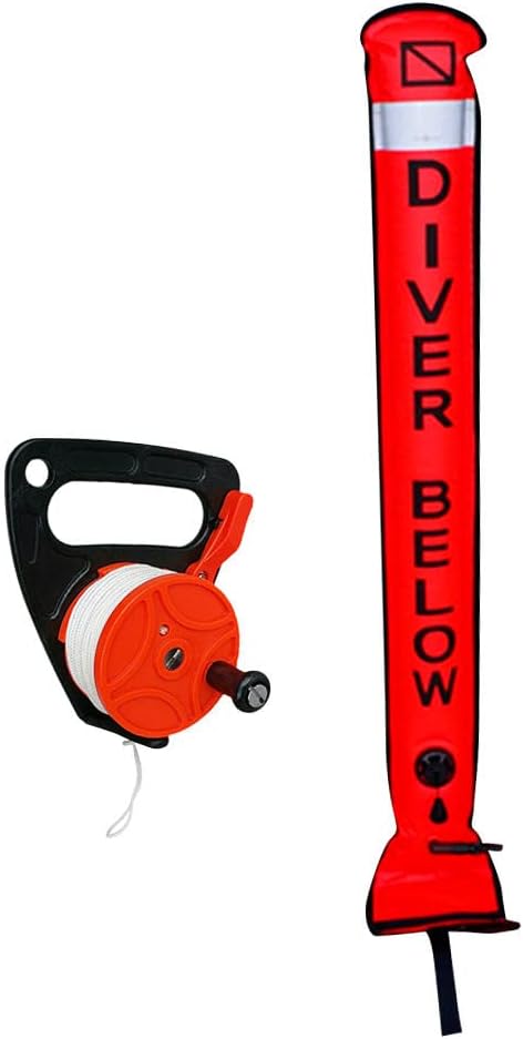 Baosity - Bouée de Marquage Sous-marine - Orange - Avec Dévidoir – €31,99
