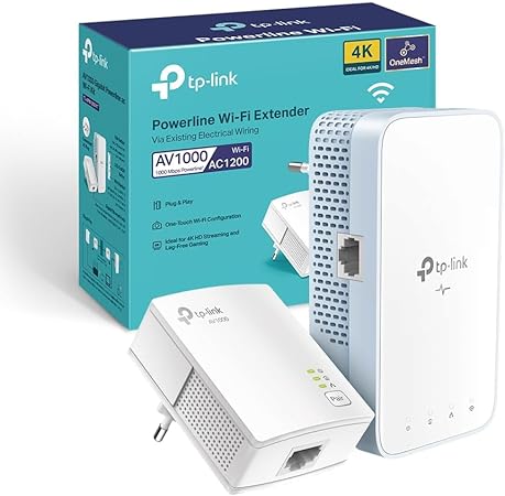 CPL TP-Link TL-WPA1000 KIT – WiFi Bi-Bande AC1200Mbps – Port Ethernet Gigabit