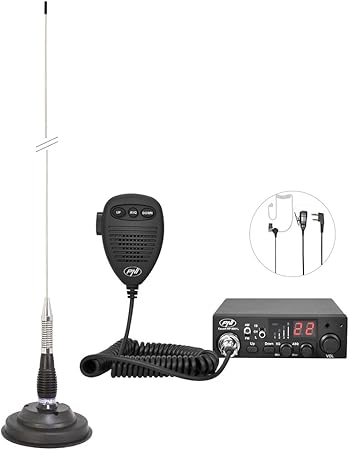 Radio CB PNI Escort 8001L ASQ – Casque HS81 – Antenne Aimantée