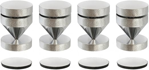 Découpleurs HiFi Dynavox, Réglables, Anti-vibrations, Facile à monter