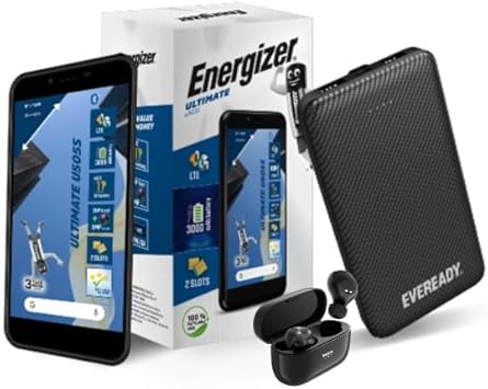 Téléphone portable prépayé Energizer U505S – Double SIM – Noir