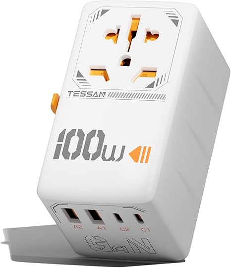 Chargeurs internationaux TESSAN 100W – USB C et USB A