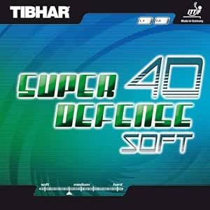 Tibhar - Revêtement Défensif - Super Defense 40 Soft - 1.3 mm Rouge – €31,99