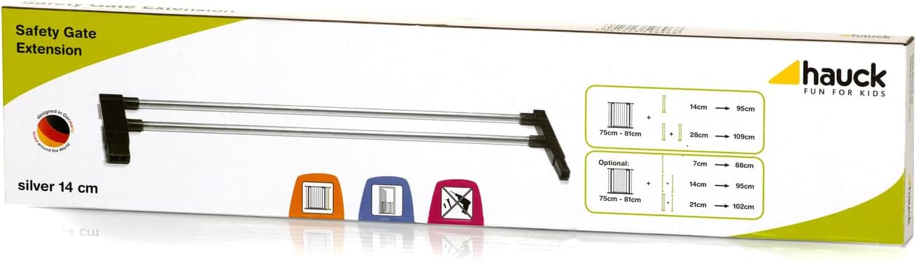 Hauck - Extension de Barrière - 14 cm - Montage par Pression – €37,99