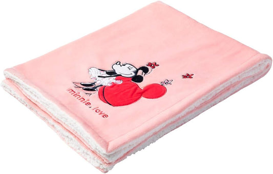 Disney - Couverture Bébé - Bi-matériau - Minnie Rose/Blanc – €29,99