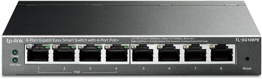 Switch TP-Link 8 Ports Gigabit – 4 Ports PoE – Boîtier Métal