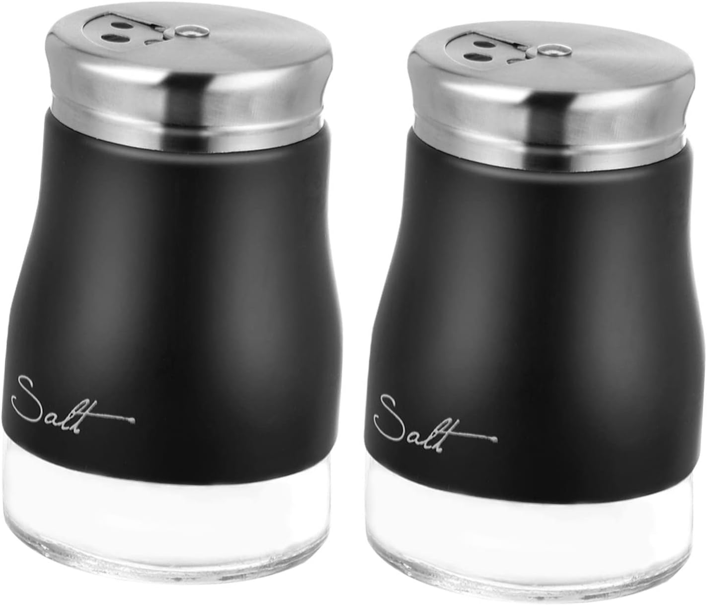 KICHOUSE - Set de Condiments - Verre Premium - Couvercle Acier Inoxydable – €5,39