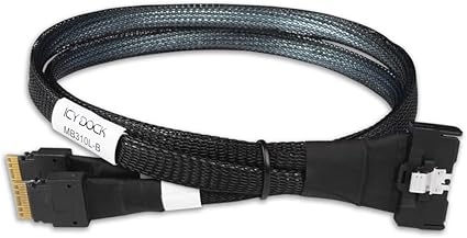 Câbles mini-SAS Icy Dock 50 cm – MCIO SFF-TA-1016 vers SlimSAS
