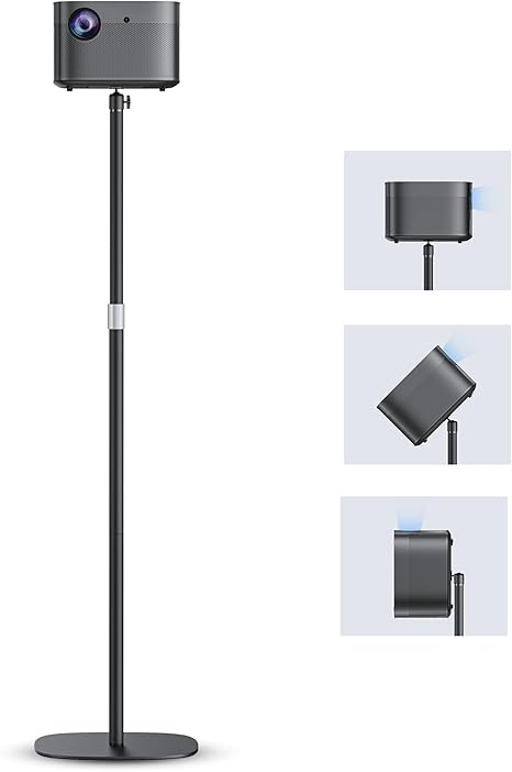 Support de Projecteur Métal Réglable 50-125cm Rotation 360°