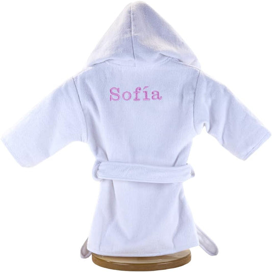 BebeDeParis - Peignoir Bébé - Personnalisé - Coton 100% – €30,99