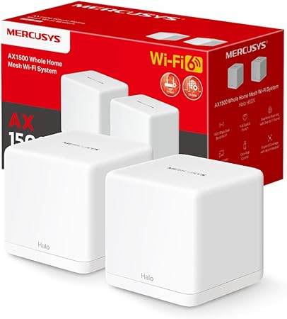 Système Mesh WiFi MERCUSYS Halo H1500X – WiFi 6 – 350 m²