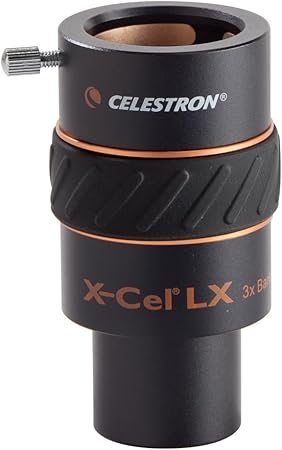 Lentille Barlow Celestron X-Cel LX 3x – 2,5 cm – Noire