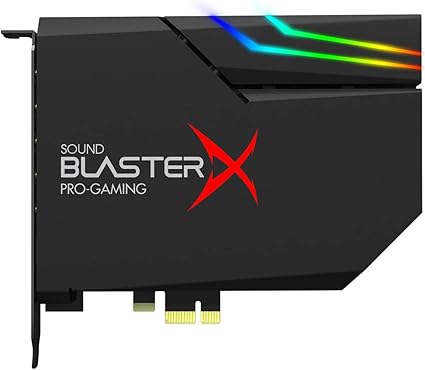 Carte Son Creative BlasterX AE-5 Plus – Haute Résolution – RGB
