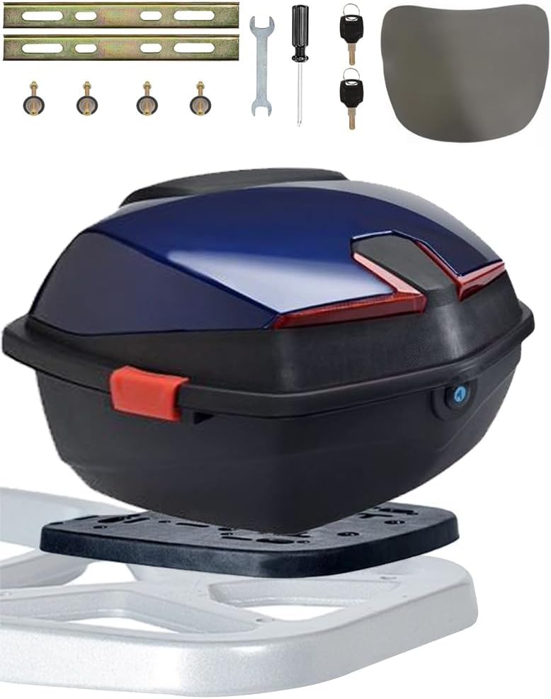 NUACOS - Top Case Moto - 35L Étanche - Avec Dossier – €54,99