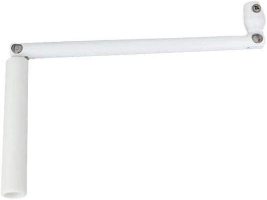AUCUNE - Manivelle Simple - Acier Laqué Blanc - Sortie Ronde 12 mm – €28,99