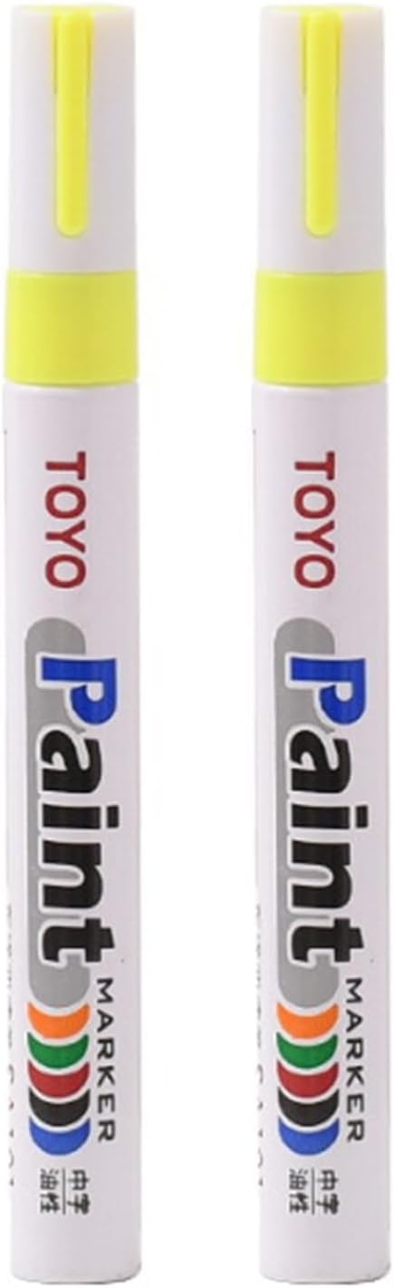 Worparsen - Marqueur de Peinture pour Pneus - Jaune - Résistant aux Intempéries – €37,99