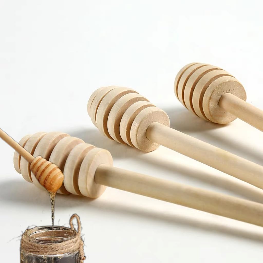 LIDOUK - Bâtonnets à Miel - Bois Naturel - Lot de 3 – €2,27