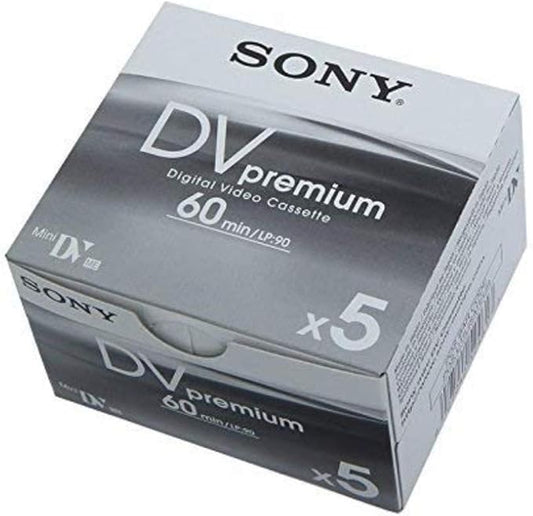 MiniDV Sony 60min – Pack de 5 – Vidéo Numérique