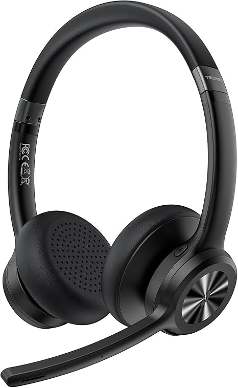 Micro casques PC TECKNET Bluetooth 5.2 – Longue Autonomie